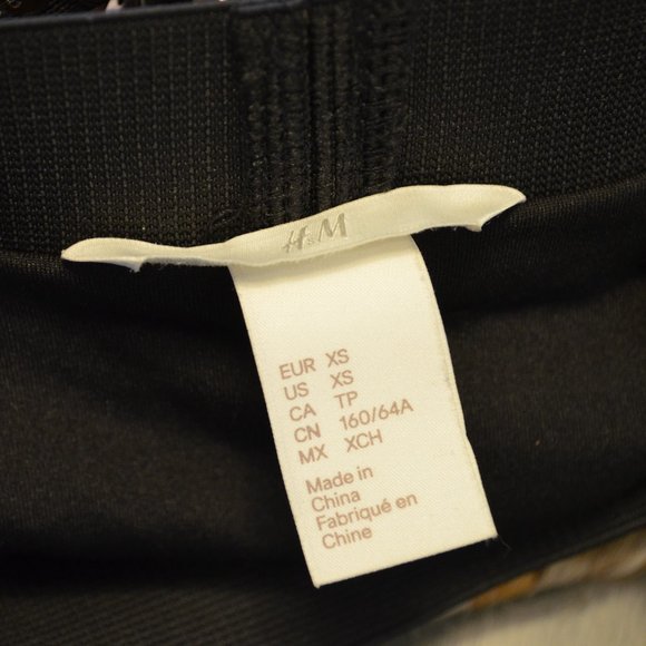 Sz XS H&M Copper & Silver Sparkly Sequin Stretch Pencil Skirt - Picture 13 of 13